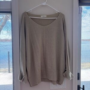 Oversized knit sweater